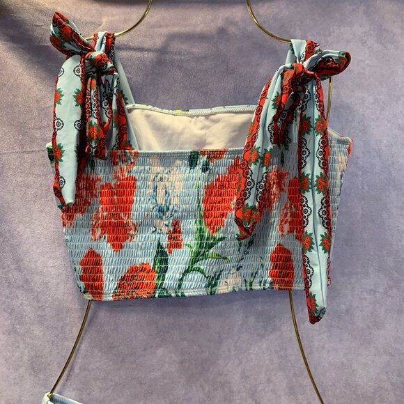 Three Pieces Swimsuits for with Matching Wrap Skirt - Picture 6 of 8